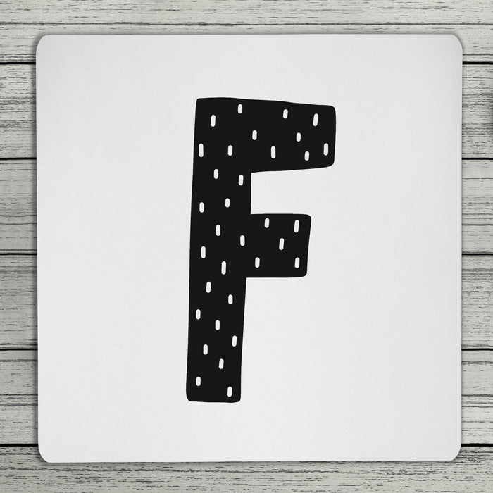 Fun Scandi Personalised Initial Coaster