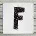 Fun Scandi Personalised Initial Coaster