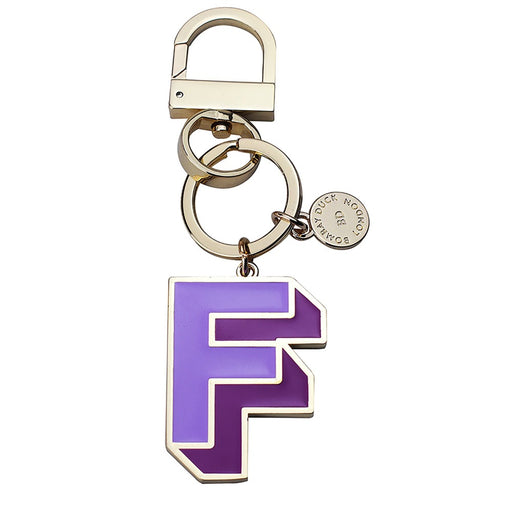Letterpop Enamel Keyring F Furple