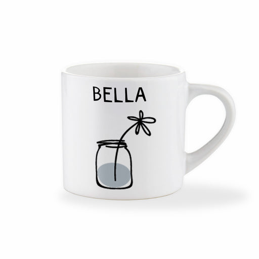 Personalised Flower Mug