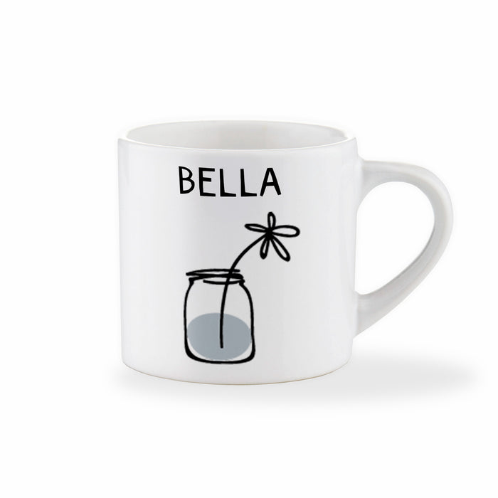 Personalised Flower Mug