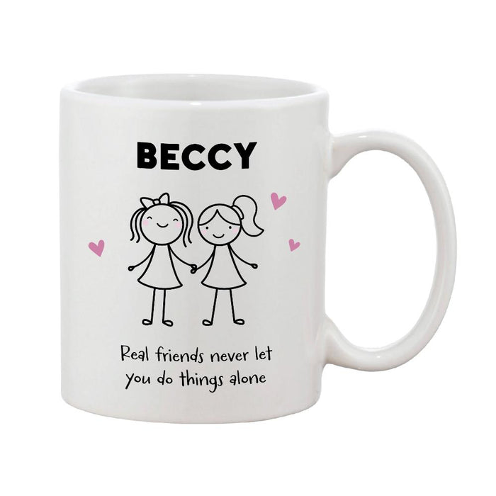 Friendship Personalised Mug Girl & Girl