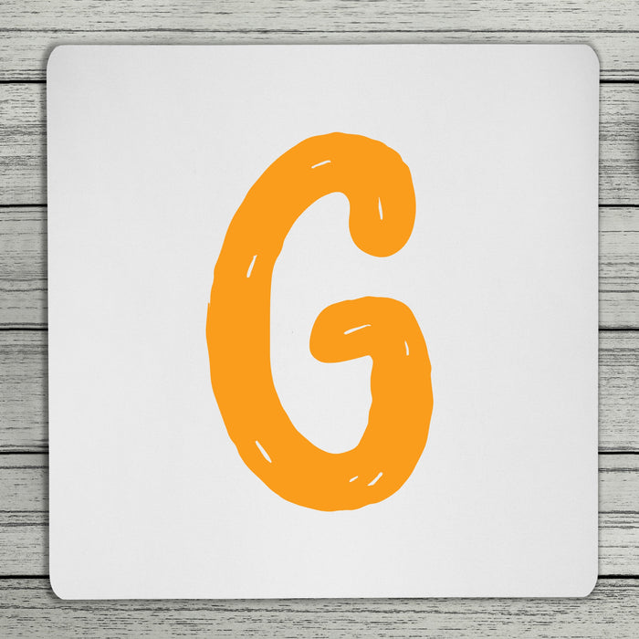 Bright & Bubbly Personalised Initial Coaster