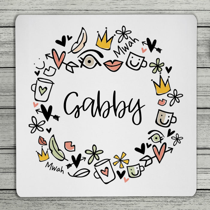 Happy Personalised Name Coaster