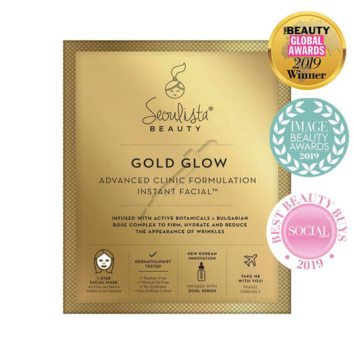 Seoulista Instant Facial Masks - Various Treatments Gold Glow