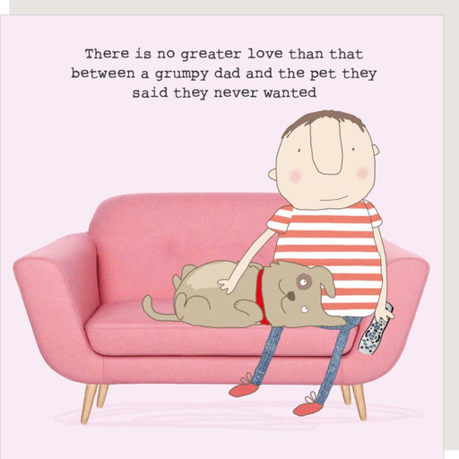 'Grumpy Pet Dad' Birthday Card