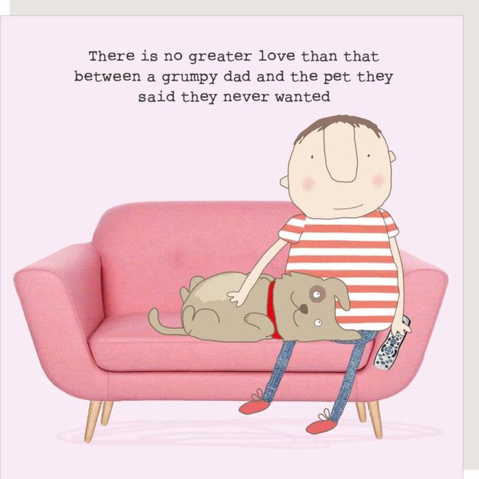 'Grumpy Pet Dad' Birthday Card