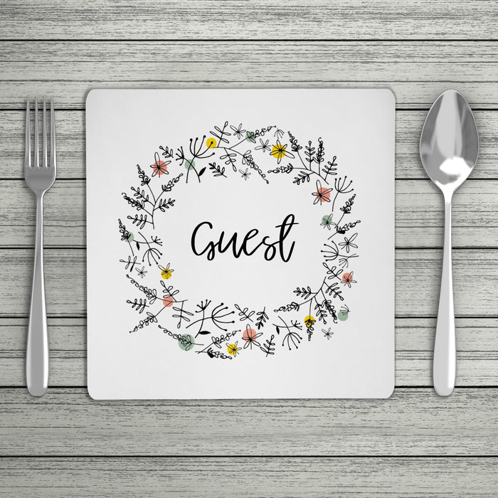 Floral Personalised Name Placemat