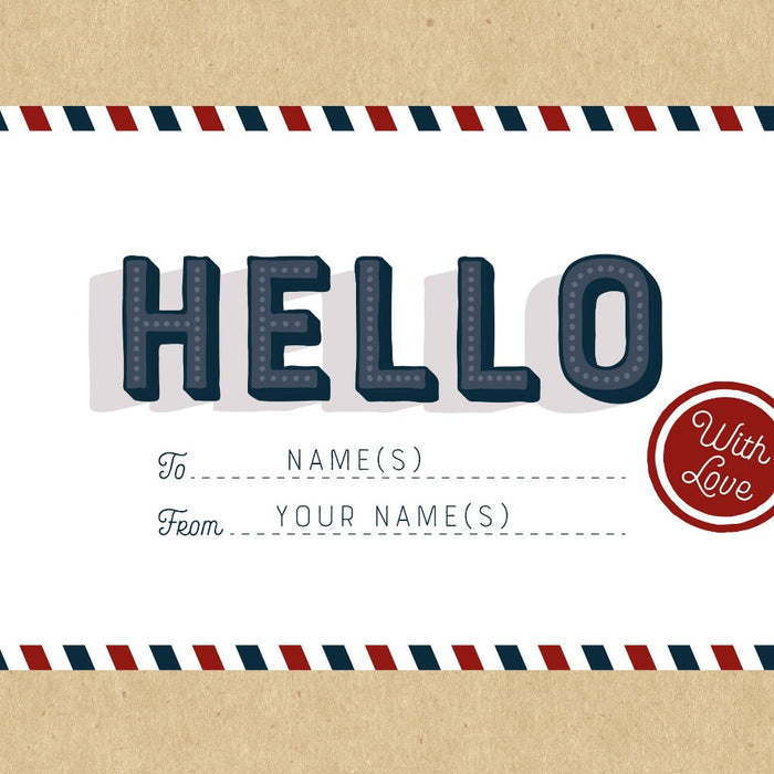 Personalised Hello Gift Box