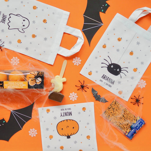 Personalised Halloween Gift Trick Or Treat Bag Tote