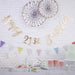 Gold Birthday Milestone Bunting