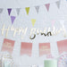 Gold Birthday Bunting Happy Birthday | 18 | 21 | 30 | 40