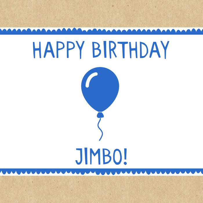 Blue Happy Birthday Personalised Gift Box