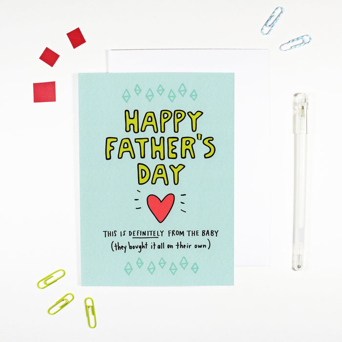 Father's Day Card From The Baby