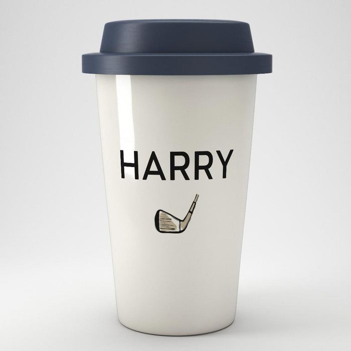 Sports And Hobbies Personalised Eco Coffee Travel Mug