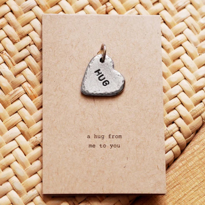 A hug from me to you keepsake charm