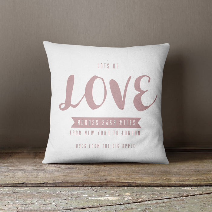 Hug Love Across The Miles Cushion