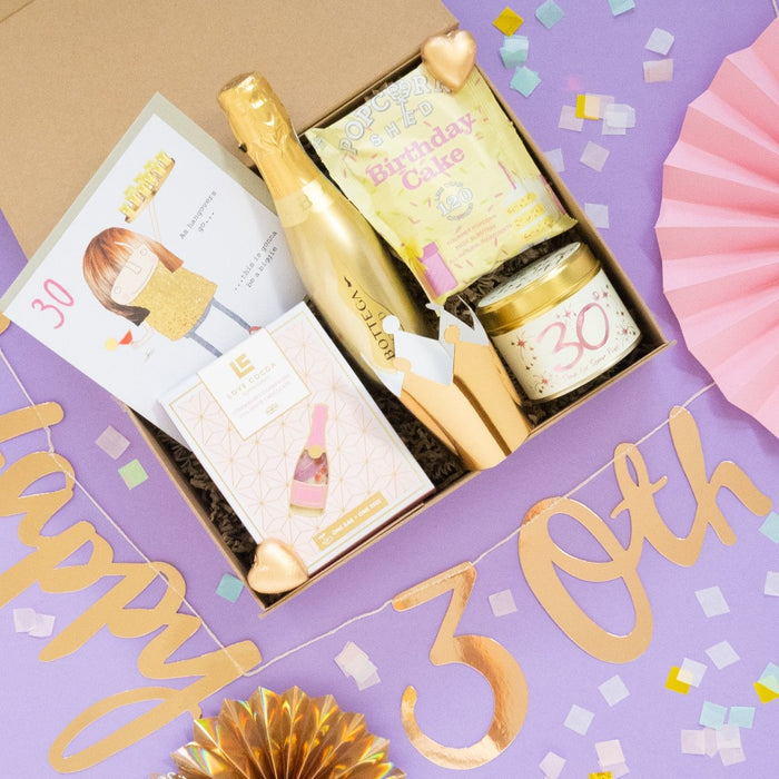 The 30th  Birthday Gift Present Hamper Box For Her