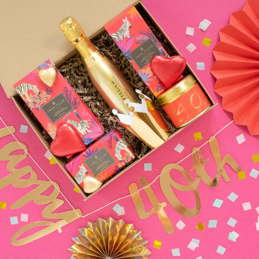 The 40th  Birthday Present Hamper Gift Box For Her