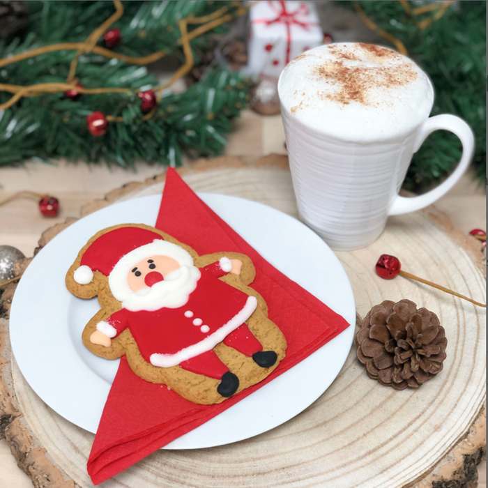 Iced Santa Gingerbread Biscuit