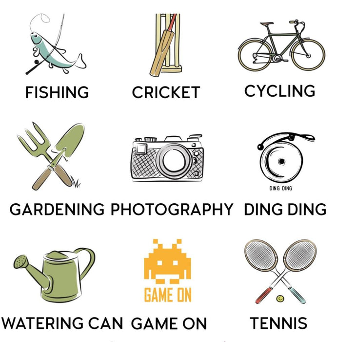 Sports And Hobbies Personalised Eco Coffee Travel Mug (Various Designs)