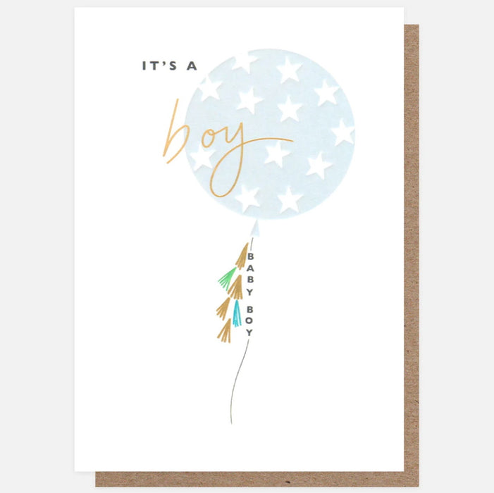 'It's A Boy' Giant Balloon Baby Card