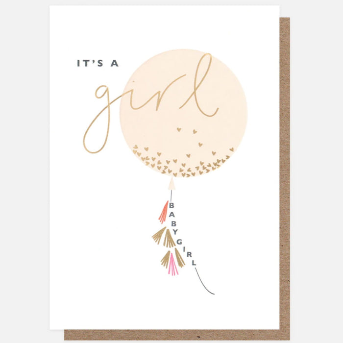 'It's A Girl' Giant Balloon Baby Card