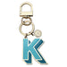 Letterpop Enamel Keyring K Blue