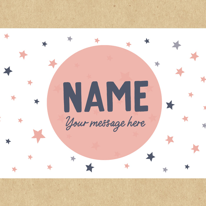 Pink Stars Personalised Gift Box
