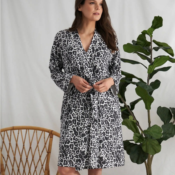 Leopard Print Bamboo Kimono