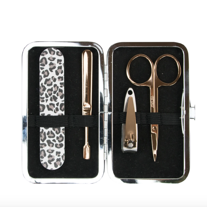 Leopard Print Manicure Set