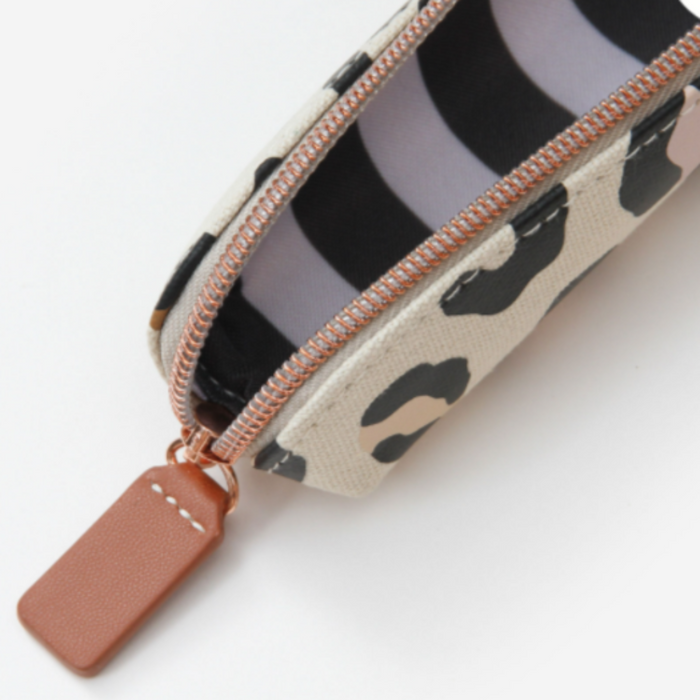 Caroline Gardner Leopard Print Slim Pencil Case