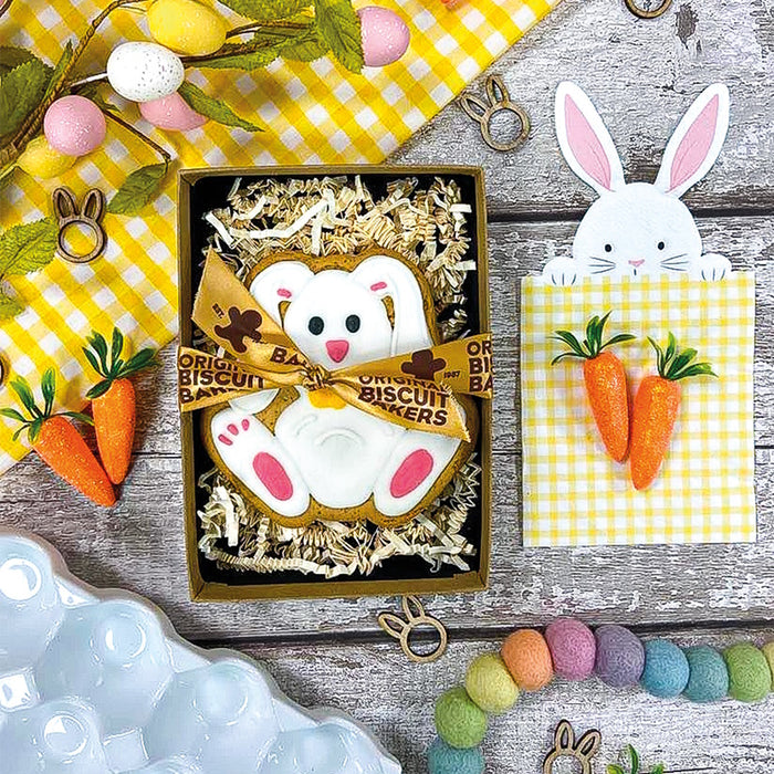 Luxury White Bunny Gingerbread Biscuit