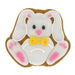 Luxury White Bunny Gingerbread Biscuit