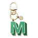 Letterpop Enamel Keyring M Green