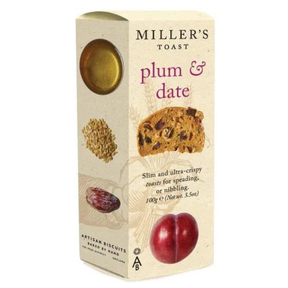 The Cheese Board And Wine Gift Box Miller's Toast Plum and Date