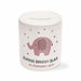 Personalised Elephant Money Box - Grey, Pink or Blue