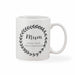 Personalised Message Leaf Loop Mother's Day Mug