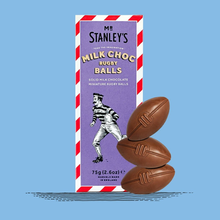 Mr Stanley's Milk Chocolate Rugby Balls