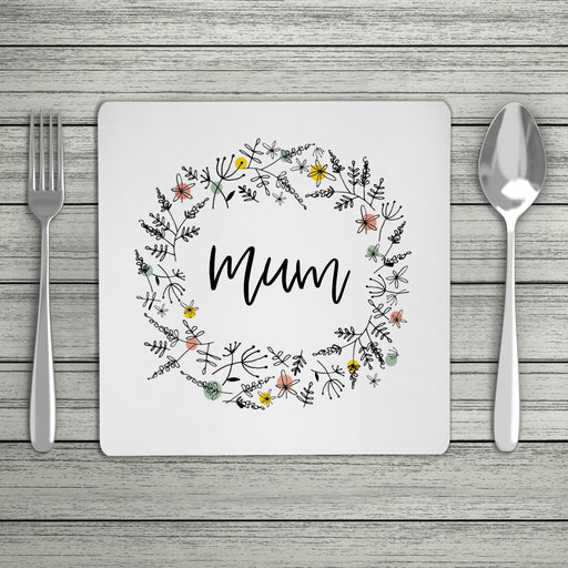 Floral Personalised Name Placemat