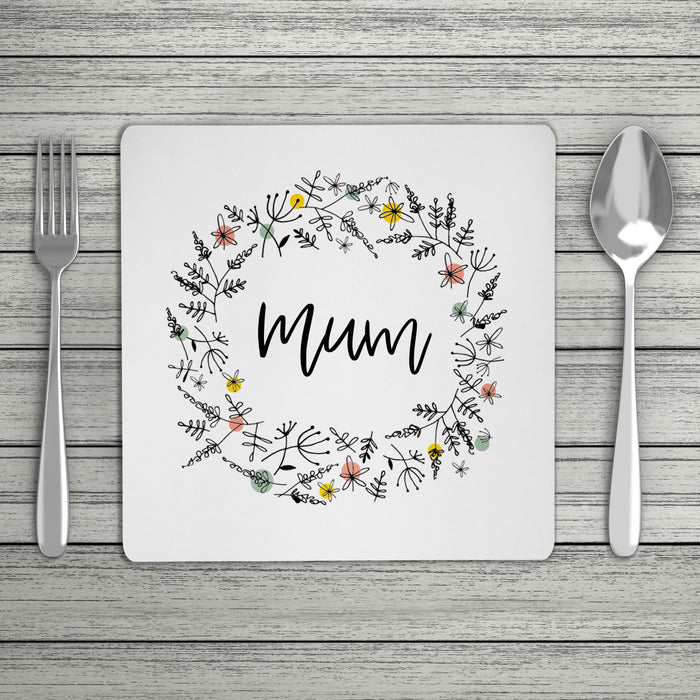 Floral Personalised Name Placemat