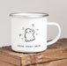 Halloween Personalised Hot Chocolate Enamel Mug