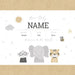 Personalised baby gift box grey