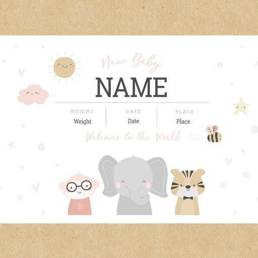Personalised Baby Girl Gift Box