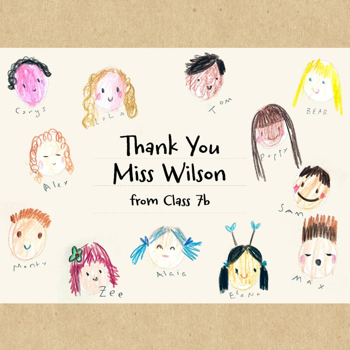 Colour Your Own Personalised Teacher Gift Box