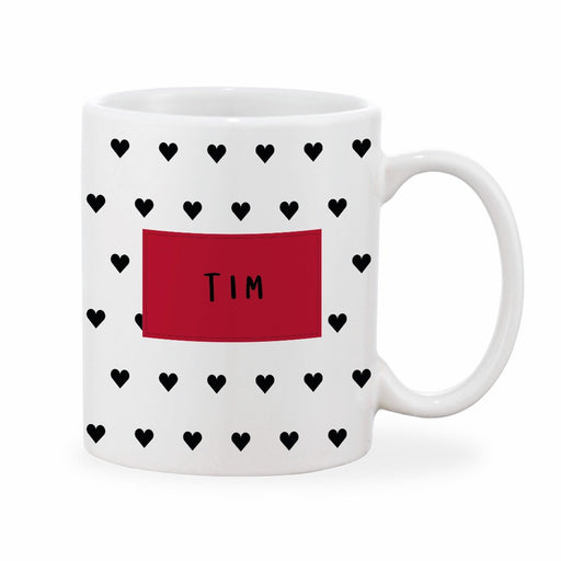 Personalised Heart Mug
