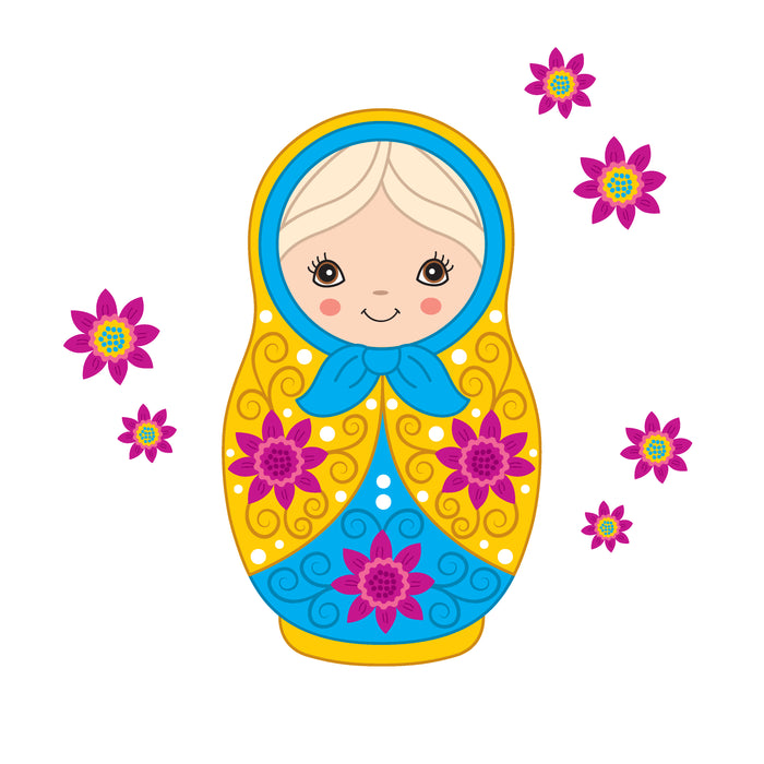Children's Personalised Russian Doll Mug