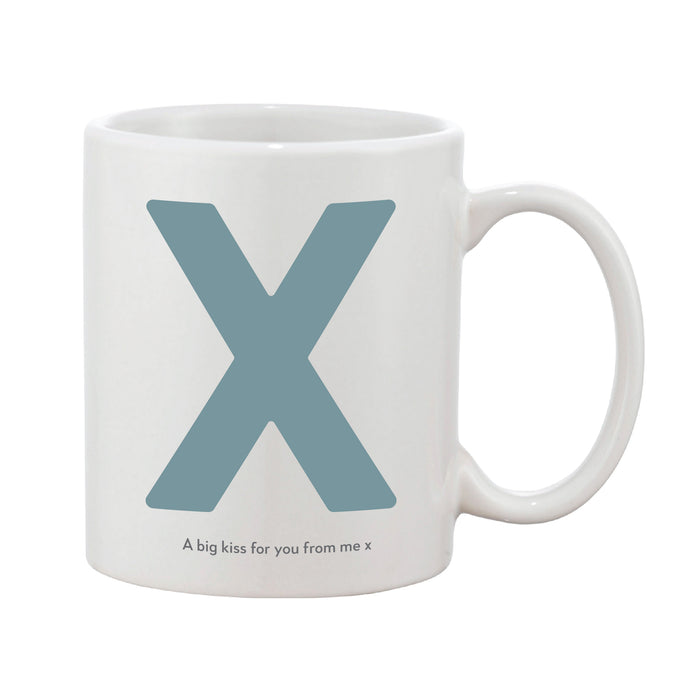 Bold Initial Mug (Personalised Message Optional - Various Colours)