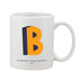 Bright 3D Initial Mug (Personalised Message Optional - Various Colours)