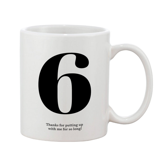 Classic Initial Mug (Personalised Message Optional)